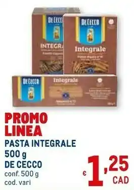 Metro Integrale pasta mista n. 120 500 g(ml) offerta
