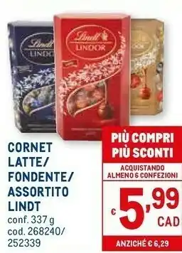 Metro Cornet latte offerta