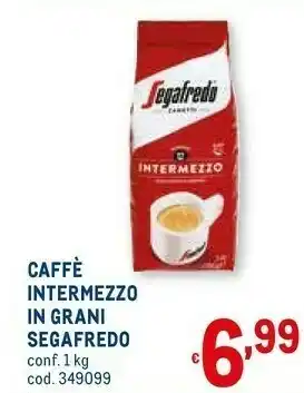 Metro Caffè intermezzo in grani conf 1 kg offerta