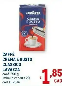 Metro Caffè crema e gusto offerta