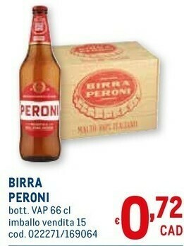 Metro Birra 660 g(ml) offerta