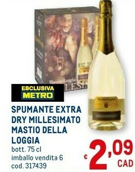 Metro Spumante extra dry offerta