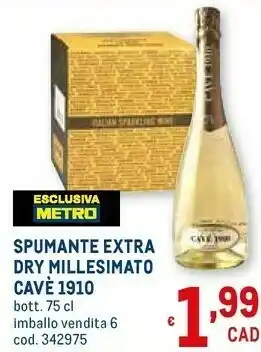 Metro Spumante extra dry offerta