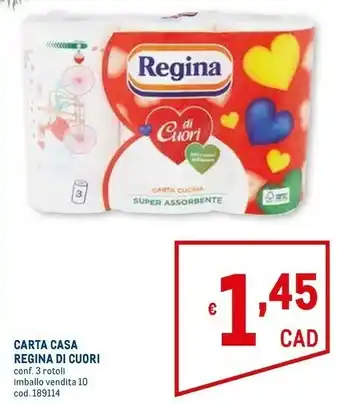 Metro Carta casa di cuori offerta