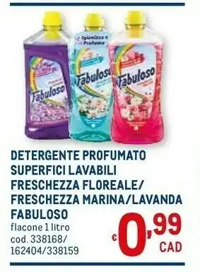 Metro Detergente profumato superfici lavabili freschezza floreale offerta