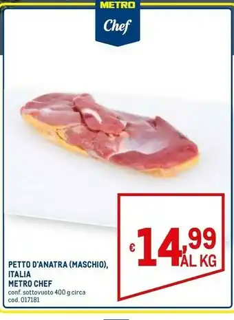 Petto d'anatra maschio