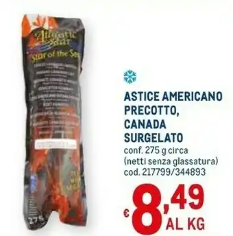 Metro Astice americano precotto, canada surgelato offerta