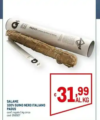Padus salame suino nero italiano