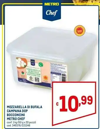 Metro Mozzarella di bufala campana 1000 g offerta