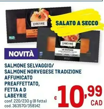 Metro Salmone selavggio offerta