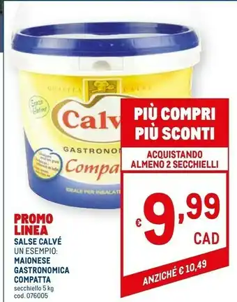 Metro Maionese 5000 g offerta