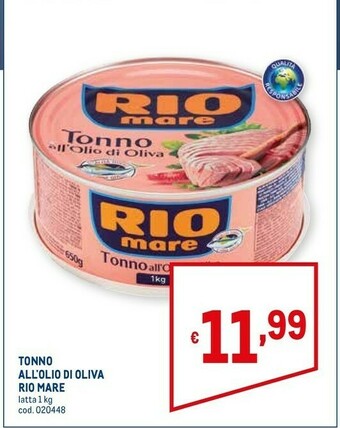Metro Tonno all'olio di oliva offerta