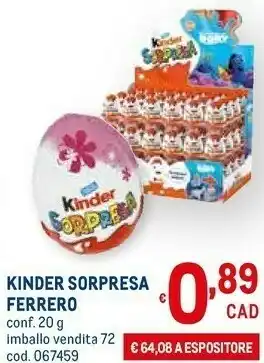 Kinder sorpresa 20 g(ml)