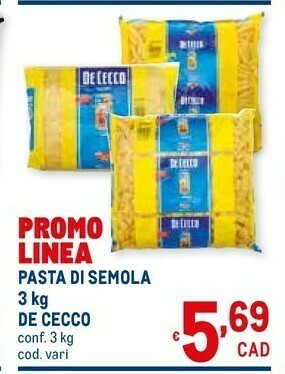 Metro Pasta di semola di grano duro offerta