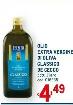 Metro Olio extra vergine di oliva classico 1000 g(ml) offerta