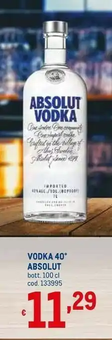 Metro Vodka 1l 40% offerta