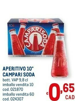 Metro Aperitivo soda offerta