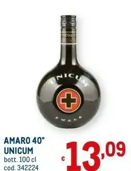 Metro Unicum - liquore amaro 1000 g(ml) offerta