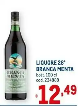Metro Liquore menta offerta