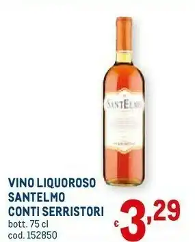 Metro Vino liquoroso santelmo offerta