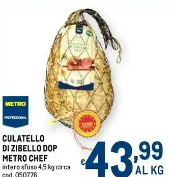 Metro Culatello di zibello dop offerta