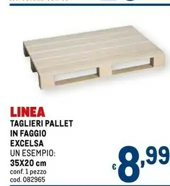 Linea taglieri pallet in faggio excelsa