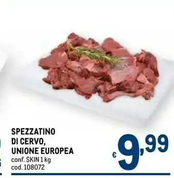 Metro Spezzatino di cervo offerta