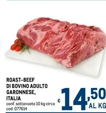 Metro Roast-beef di bovino adulto garonnese offerta