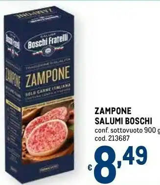 Metro Boschi zampone salumi offerta