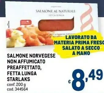 Metro Salmone norvegese non affumicato 200 g offerta