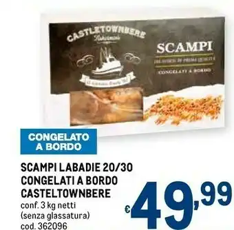Castletownbere scampi labadie congelati a bordo