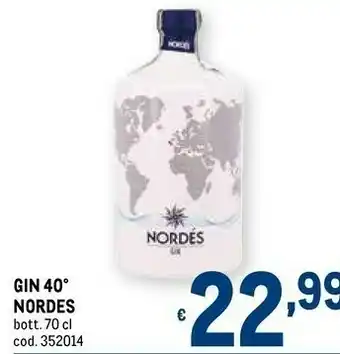 Metro Nordes gin offerta