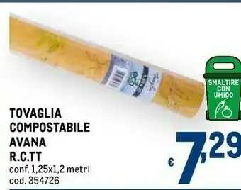 Metro Tovaglia compostabile avana rctt offerta
