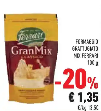 Conad Superstore Formaggio grattugiato mix FERRARI offerta