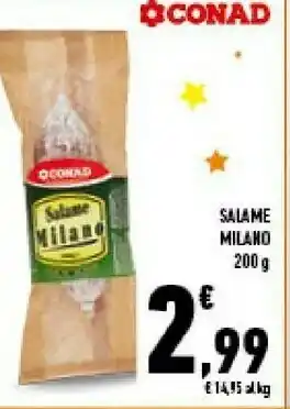 Conad City Conad - salame milano 200 g(ml) offerta