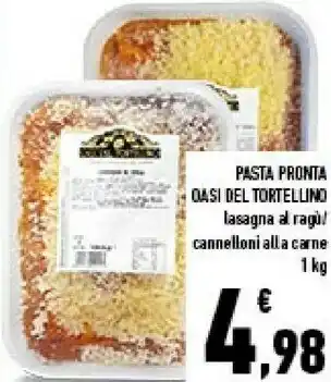 Conad City Oasi del tortellino pasta pronta offerta