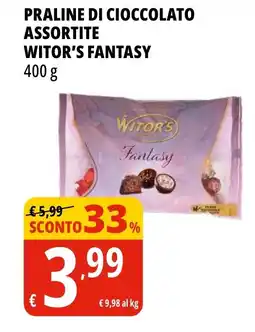 Tigros Praline di cioccolato assortite WITOR'S FANTASY offerta