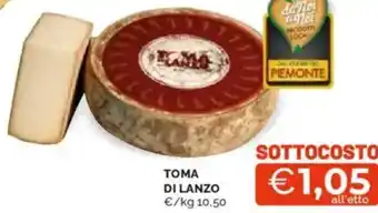 Mercatò Toma di lanzo offerta