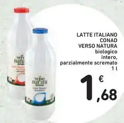 Conad Superstore Latte italiano conad verso natura offerta