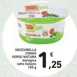 Conad Superstore Mozzarella conad verso natura biologica latte italiano offerta