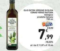 Conad Superstore Olio extra vergine di oliva conad verso natura offerta