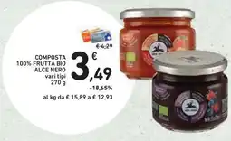 Conad Superstore Composta 100% frutta bio alce nero offerta