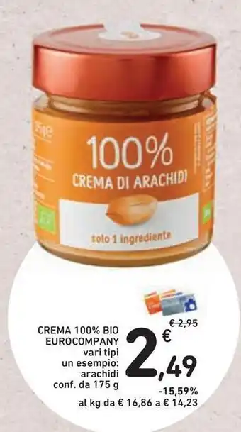 Conad Superstore Crema 100% bio eurocompany offerta