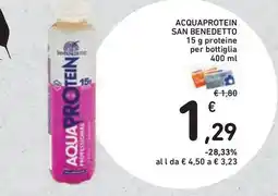 Conad Superstore Acquaprotein san benedetto 15 g proteine per bottiglia offerta