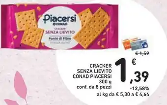 Conad Superstore Cracker senza lievito conad piacersi offerta