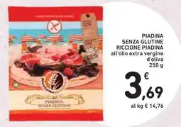 Conad Superstore Piadina senza glutine riccione piadina all'olio extra vergine offerta