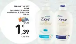 Conad Superstore Sapone liquido dove nutrimento profondo, nutrimento & protezione offerta