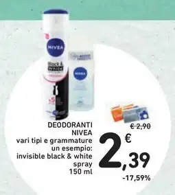 Conad Superstore Deodoranti nivea vari tipi e grammature offerta