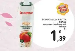 Conad Superstore Bevanda alla frutta conad senza zuccheri aggiunti offerta