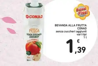 Conad Superstore Bevanda alla frutta conad senza zuccheri aggiunti offerta